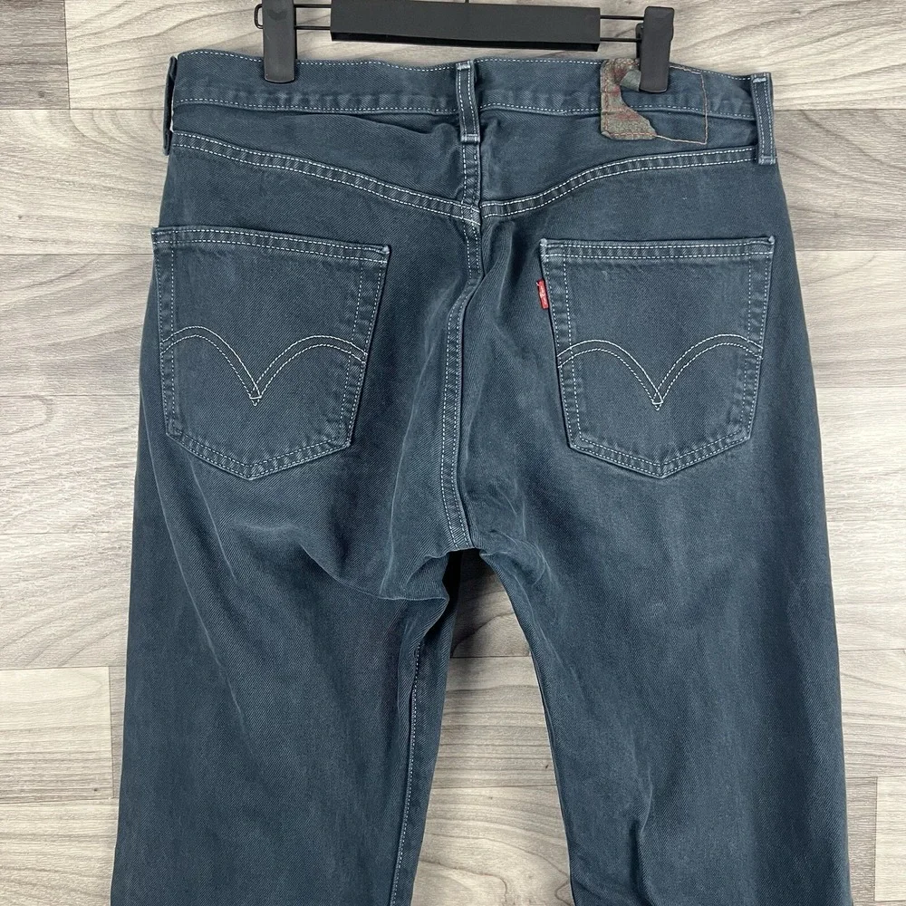 VTG Levi's Jeans Mens 34W 34L Green‎ Button Fly 90s RedTab Y2K Classic Denim